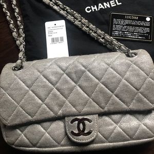 Chanel silver bag